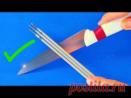 Как заточить нож до бритвенной остроты