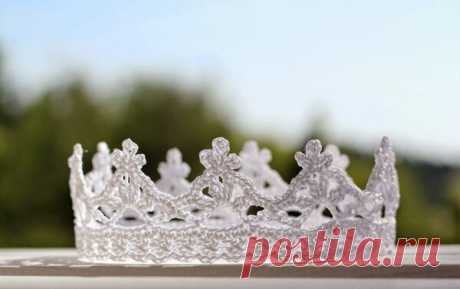 Маленькая принцесса заказала связать корону | Вязание спицами и крючком | Яндекс Дзен