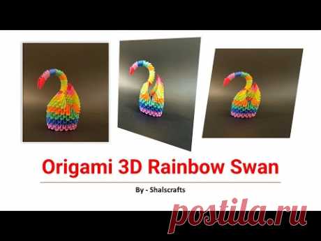 This video is about how to make paper swan 3d origami. Easy and Beautiful Paper Valentines Day craft. How to make a beautiful 3D Origami Heart Swan. 3d origami heart swan tutorial. How to fold paper swan.