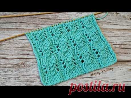 НЕЖНЫЙ Ажурный Узор спицами | Lace and romantic knitting pattern