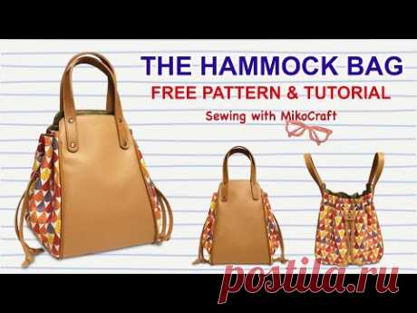 The Hammock Bag Tutorial - Cara Membuat Tas Serut - DIY drawstring bag - Bag Making with Miko Craft