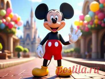 День Микки Мауса — 18 ноября. За 95 лет существования Микки Маус сменил более 10 визуальных образов, эволюционировав от угловатого рисунка до объемной 3D-графики. В 1978 году Микки стал первым мультперсонажем, удостоенным звезды на Аллее славы в Голливуде
Ежегодно компания Disney получает около 3 миллионов писем, адресованных Микки Маусу