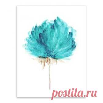 Amazon.com: ink2055 Watercolor Flower Canvas Wall Painting Modern Living Study Room Art Decor: Paintings