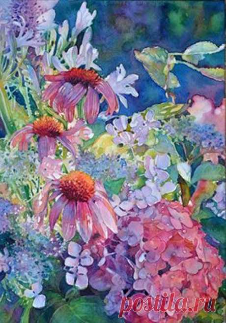 Mendocino Art Center Classes | Jeannie Vodden - Glazing with Rainbows (watercolor)