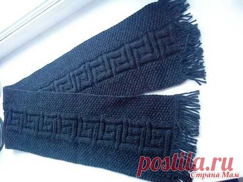 Вязание спицами шарф мужской схемы