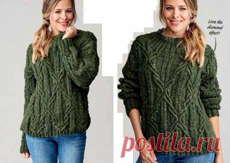 Женские свитеры спицами. 5 моделей с описанием и схемами – Paradosik Handmade - вязание для начинающих и профессионалов