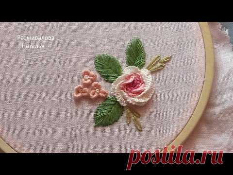 МК. Вышивка для квадратной игольницы. Embroidery for a square needle holder.