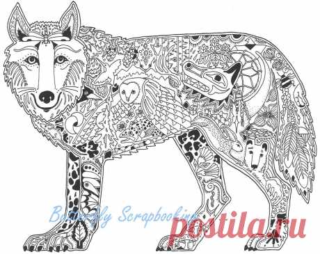 Wolf Animal espíritu se aferran Desmontado sello de goma tierra Arte Sue Coccia Nuevo | eBay