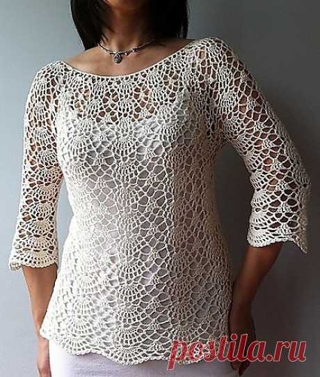 Ravelry: Ada - lacy shells top pattern by Vicky Chan