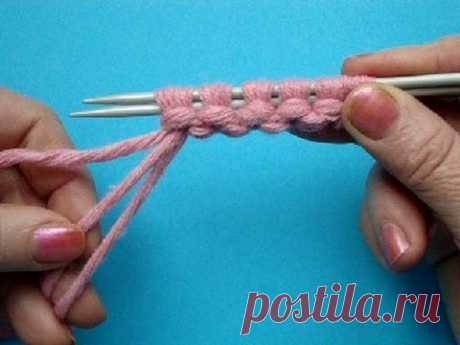 Болгарский зачин Knitting cast on lesson - YouTube
