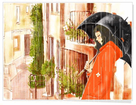 Нарисованный дождь - Дождь анимация