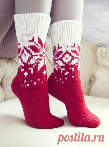 Жаккардовые новогодние узоры для вязания носков, подборка. #подборка #жаккард #вязание #спицы #олень #схема #декорирование... Вязание - Мой Мир@Mail.ru