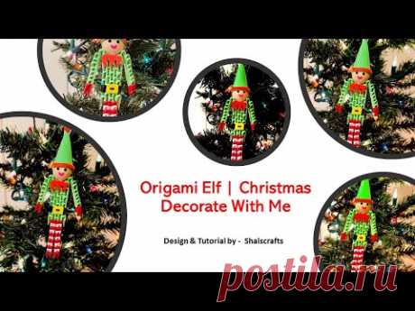 Origami Elf |  Christmas Decorate With Me - YouTube