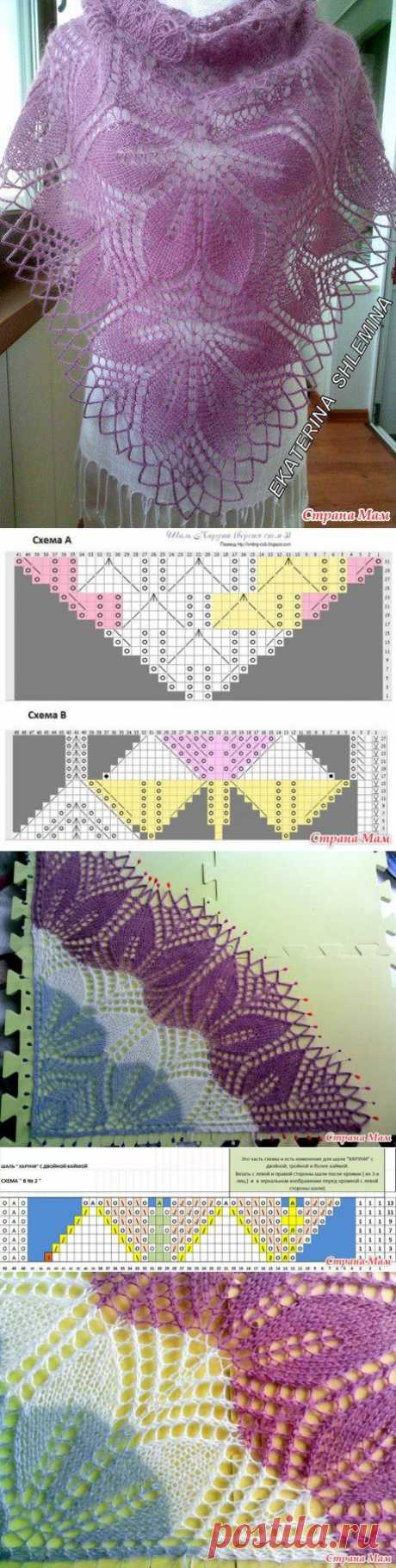 сообщение Belenaya : ШАЛЬ &quot;ХАРУНИ&quot; С ДВОЙНОЙ КАЙМОЙ-ПОЯСНЕНИЯ И СХЕМЫ (23:31 10-09-2014) [5285951/336508608] - natalya.bazyleva.70@mail.ru - Почта Mail.Ru
