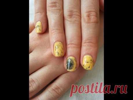 Дизайн лаками на коротких ногтях &quot;Пока, весна. Одуванчики&quot; / Design with polishes on a short nails