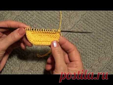 ▶ Как набрать петли с помощью полого шнура (I-CORD) - YouTube