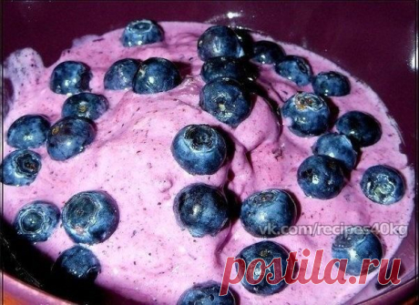 Фиолетовое творожное мороженое / Всё за еду!
