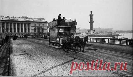 Петербург XIX - начало ХХ века.Доступным транспортом стал омнибус.