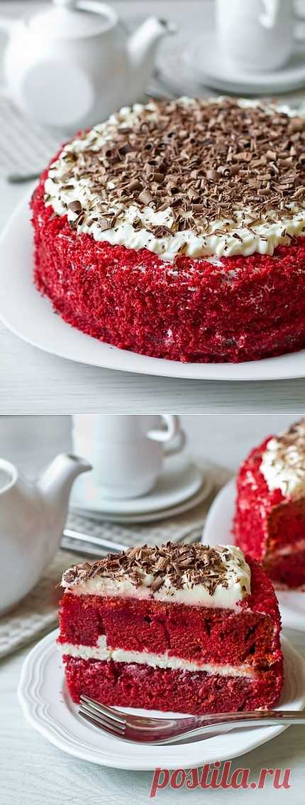 Пошаговый фото-рецепт торта "Красный бархат" | Выпечка | Вкусный блог - рецепты под настроение