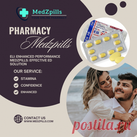 Eli 20 mg is a medication primarily used to treat erectile dysfunction (ED) in men. It contains the active ingredient Tadalafil, which belongs to a class of drugs called phosphodiesterase type 5 (PDE5) inhibitors. This medication helps improve blood flow. Tadalafil, the active ingredient in Eli 20 mg, works by inhibiting the enzyme phosphodiesterase type 5 (PDE5). By doing so, it promotes the relaxation of smooth muscle cells in the blood vessels.
