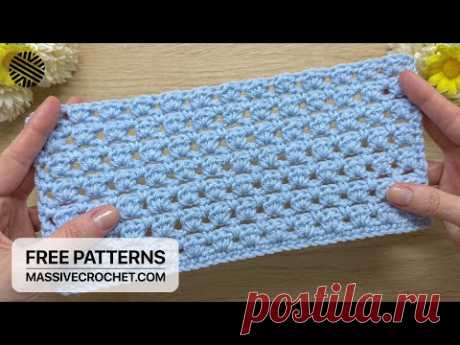 SUPER EASY & FAST Crochet Pattern for Beginners! ⚡️ 💙 Adorable Crochet Stitch for Blanket and Bag