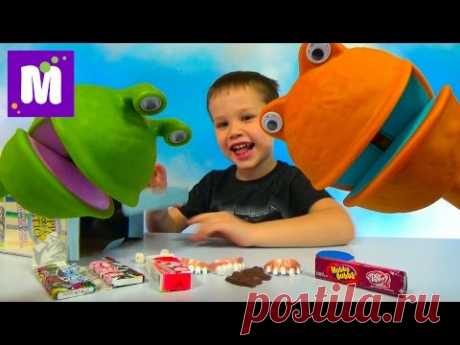 Зубы и жвачки беззубые игрушки на палочке Puppet on a stick & teeth gum