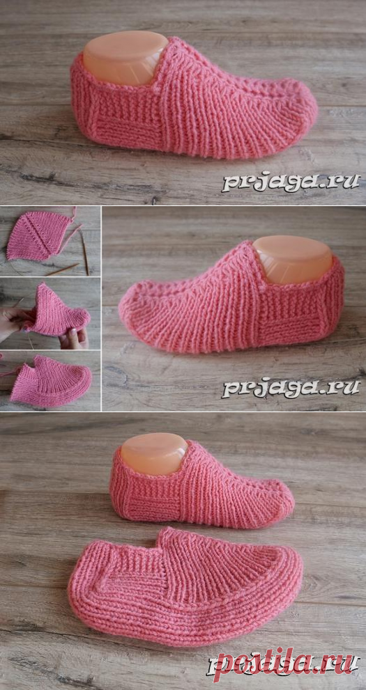 Бесшовные удобные следки спицами
slippers, knitting pattern

вязание тапочки носки