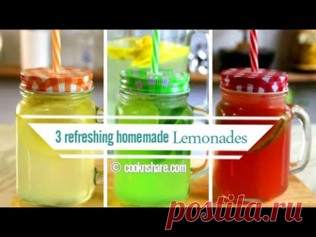 Домашний освежающий лимонад – 3 вкуса/3 способа