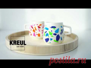 KREUL Glass & Porcelain Classic 6er Set Color Living:  Frischekick für Geschirr und Deko