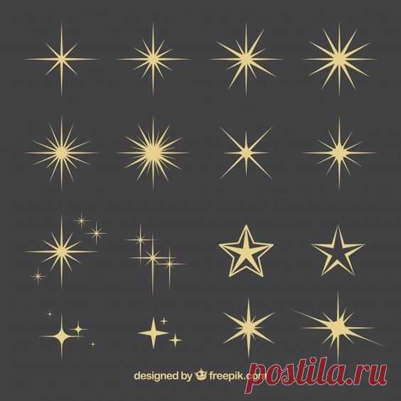 Коллекция звезд | Премиум векторы