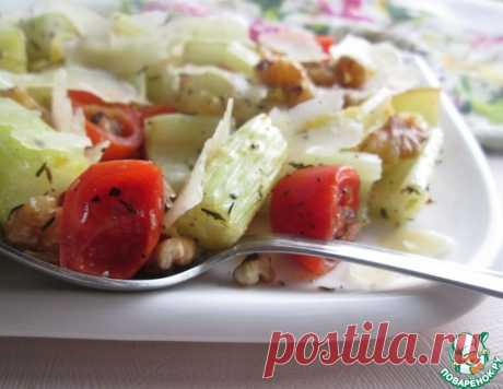 Черешковый сельдерей с томатами и пармезаном – кулинарный рецепт