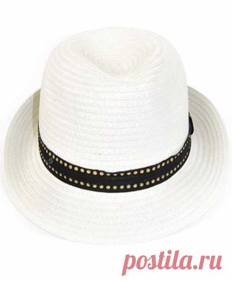 Купить Studded Look White Fedora Hat (H8703) на eBay.com из Америки с доставкой в Россию, Украину, Казахстан