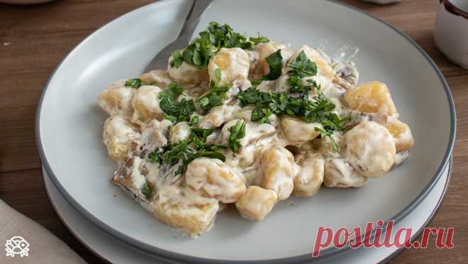 Картофельные ньокки в сливочно-грибном соусе - рецепты вкусных блюд от Shagalov Family