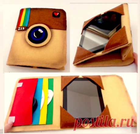 Haz tu propia funda vintage para tablet o ipad inspirada en el logo de Instagram | Manualidades