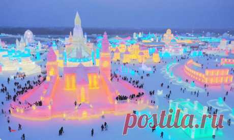 Фестиваль льда и снега в Харбине 2021