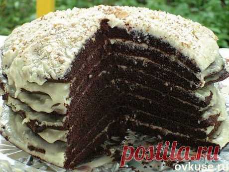 Шоколадный торт на кефире ″Ноченька″ - Простые рецепты Овкусе.ру
