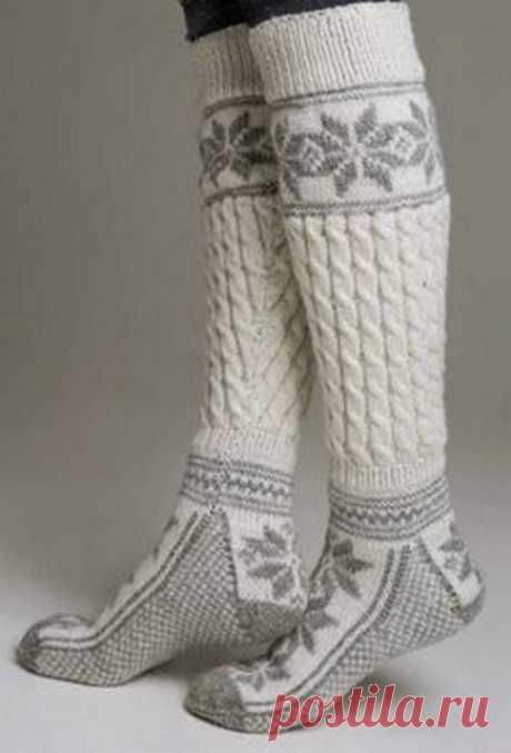 Осень — пора вязать теплые носочки - Ярмарка Мастеров - ручная работа, handmade
