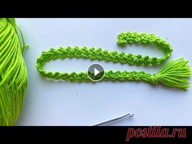 Шнур тесьма крючком легко и быстро | Crochet cord tutorial Как быстро и просто связать красивую тесьму крючком. ------------------------------------------------- Еще видео уроки по вязанию крючком различных шн...