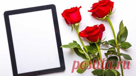 Скачать обои планшет, flowers, red, roses, букет, розы, раздел цветы в разрешении 1366x768