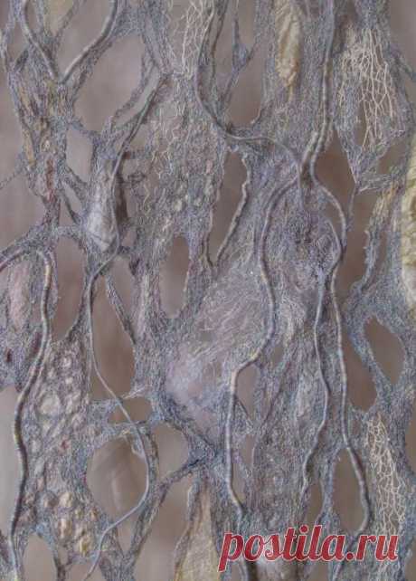 Textiles surface design with water soluble fabric - delica Textiles surface design with water soluble fabric - delicate colours, textures & pattern detail; fiber art // Annette Herrington