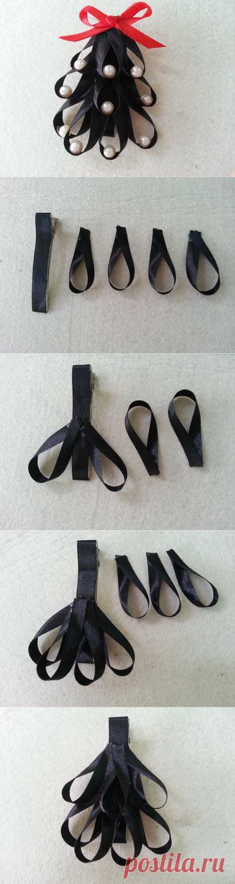 DIY Ribbon Hair Clip - Createsie