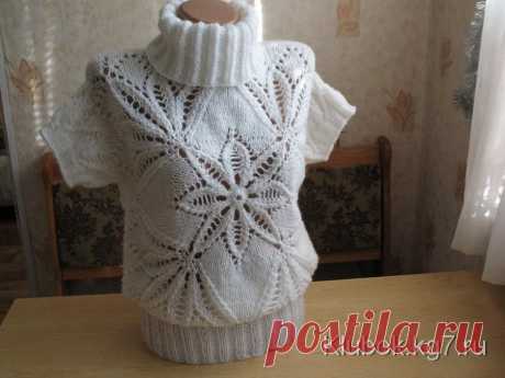 Пуловер «Морозный узор» | Клубок