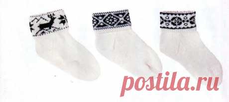 6 орнаментов для стильных носочков в скандинавском стиле | Вязание-блог ✅ Пульс Mail.ru