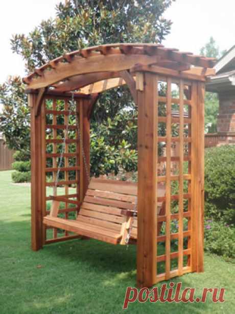 Japanese Pergola Swing Bench| Arbor Swing Bench | Garden Swing Bench | Garden Structure Design