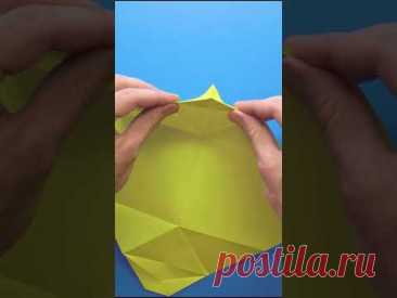 How to make a paper Kissing Lips. Origami Mouth