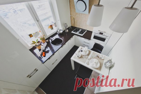 Дизайн маленькой кухни в однокомнатной квартире