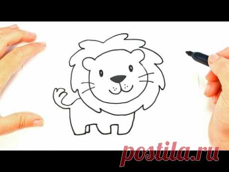 How to draw a Lion Face| Lion Head Easy Draw Tutorial