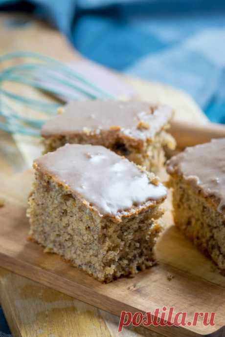 Saftigster Nusskuchen mit mega leckerer Zimtglasur