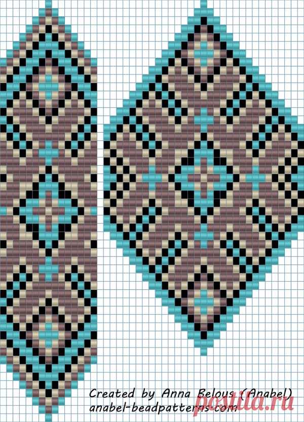 Схема гердана (гайтана) бисерное ткачество - схемы для бисероплетения