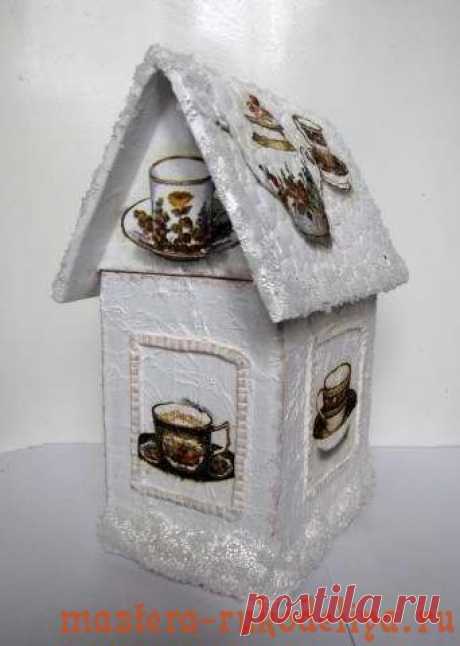 &quot;Зимний&quot; домик для чайных пакетиков | Золотые Руки